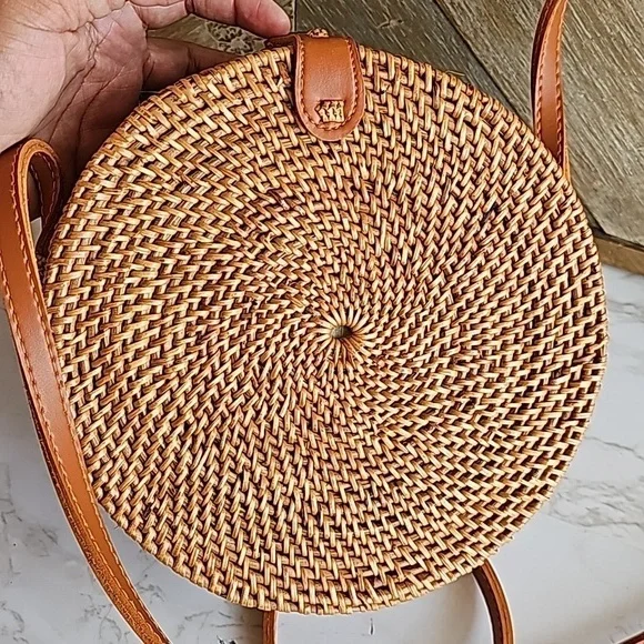 Boho Round Crossbody Bag - Picture 4 of 7